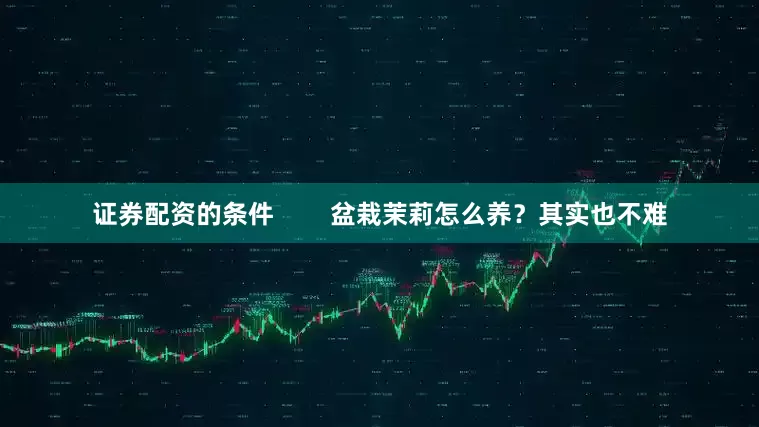 证券配资的条件        盆栽茉莉怎么养？其实也不难